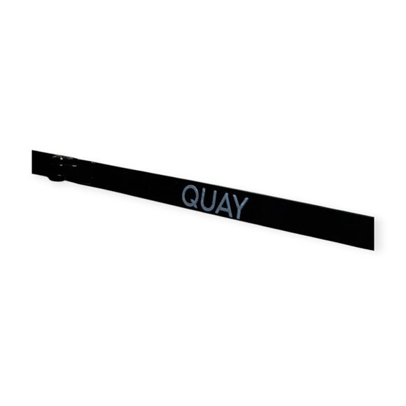 Quay High Key Mini 126 Sunglasses Purple Gradient Lens Aviators Black Frame